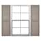 Ekena Millwork Mid-America Vinyl, Standard Size Cathedral Top Center Mullion, Open Louver Shutter, 11260008, PR 00011260008 - alternate 1